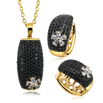 925 Sterling Silver Jewelry Set Micro Pave Setting